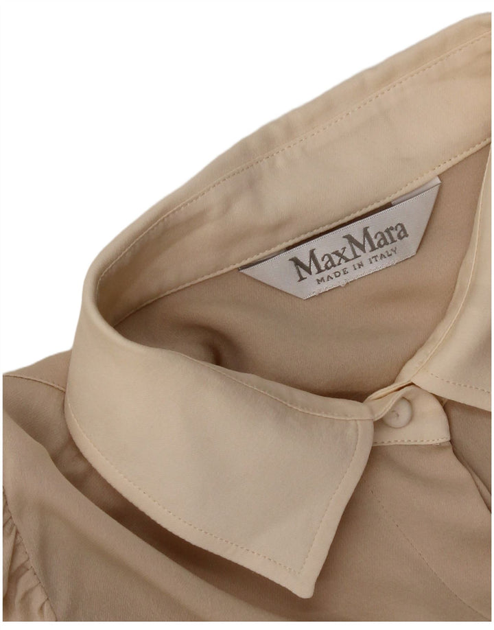 Camicetta da donna Max Mara UK 10 Small Beige Colourblock