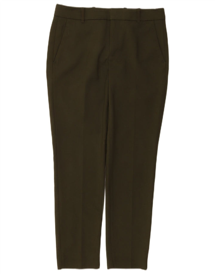 Pantaloni chino slim da donna Zara piccoli W26 L28 verdi