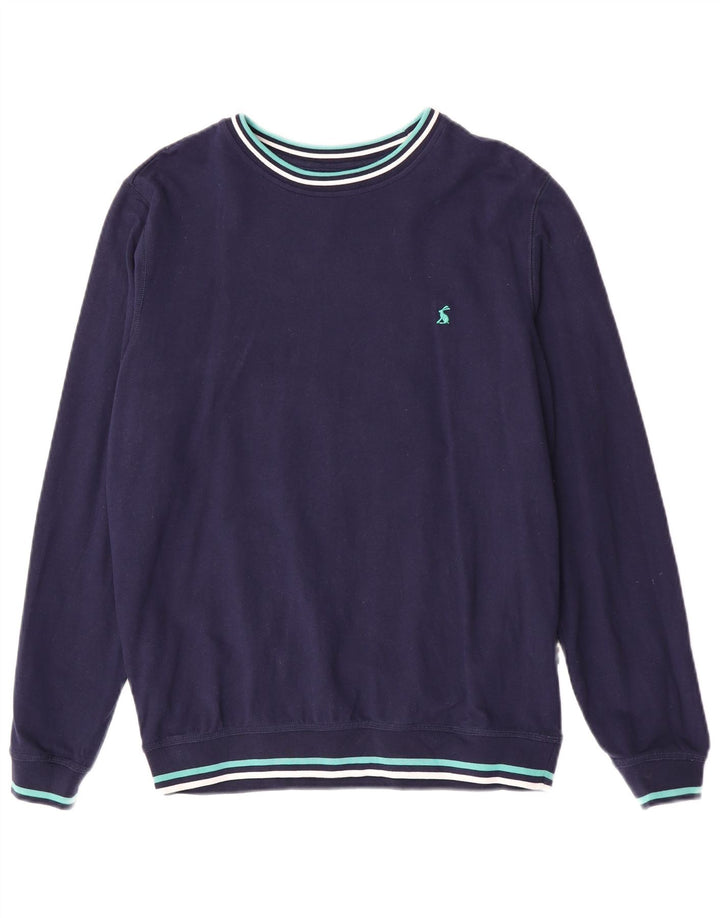 Joules Felpa da uomo Maglione medio in cotone a righe blu navy