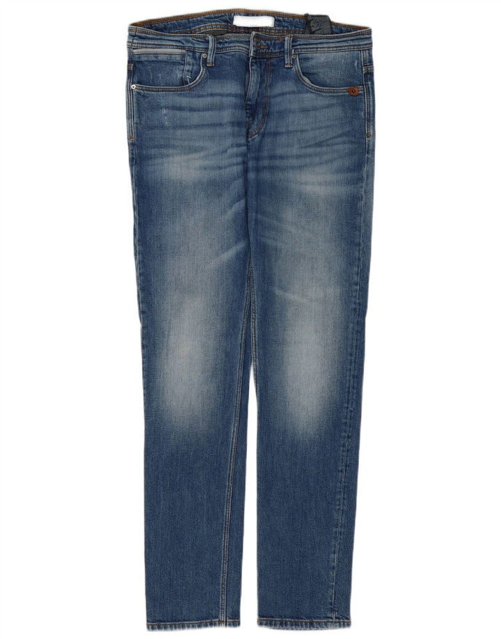 Jeans slim da uomo Zara EU 42 Large W32 L32 Blu