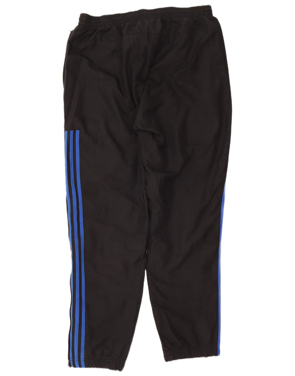 Pantaloni da tuta da uomo Adidas Large neri in poliestere sportivo
