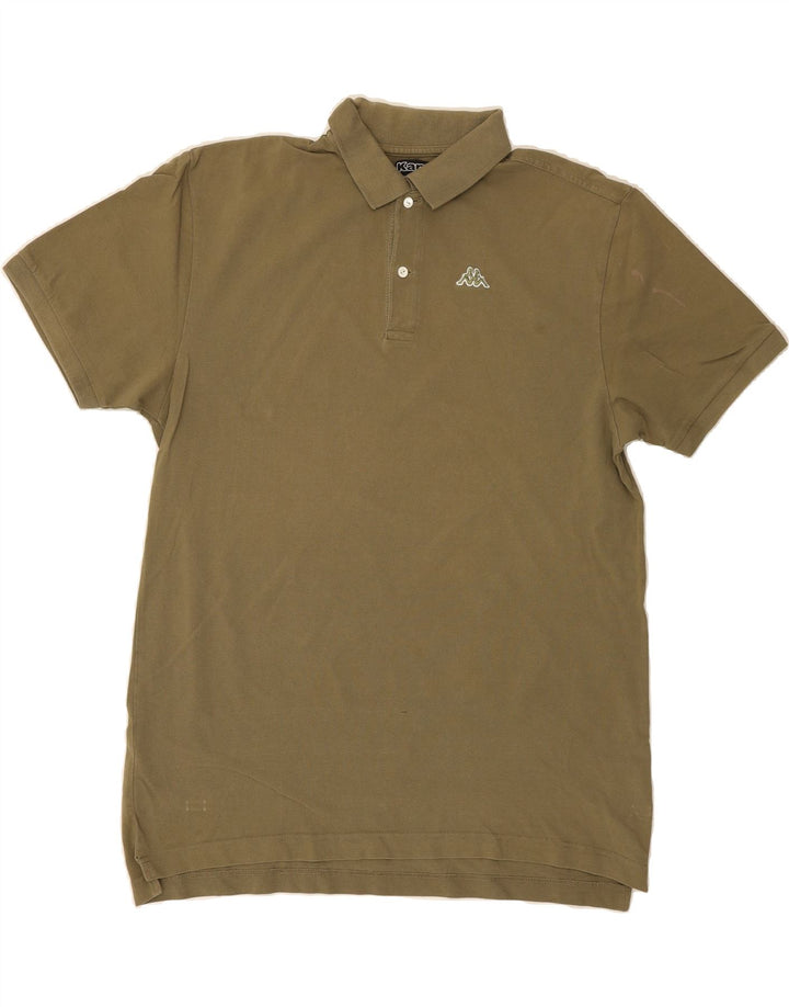 KAPPA Mens Polo Shirt 2XL Green Cotton Vintage Kappa and Second-Hand Kappa from Messina Hembry 