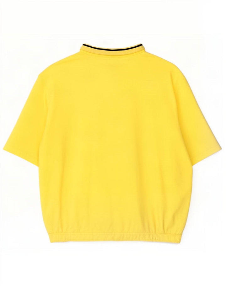 Polo Ralph Lauren Camicia pullover a maniche corte da uomo XL Poliestere giallo