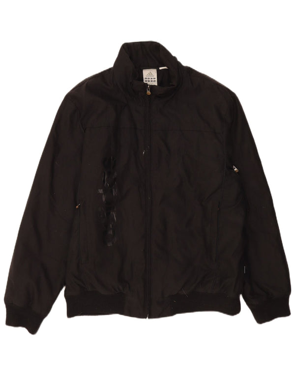 Giubbotto bomber grafico da uomo ADIDAS UK 38 medio nero in poliammide