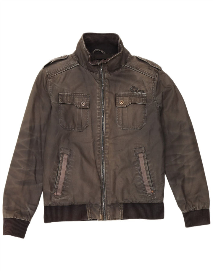 Giacca militare da uomo Jack & Jones UK 36 piccola in cotone grigio