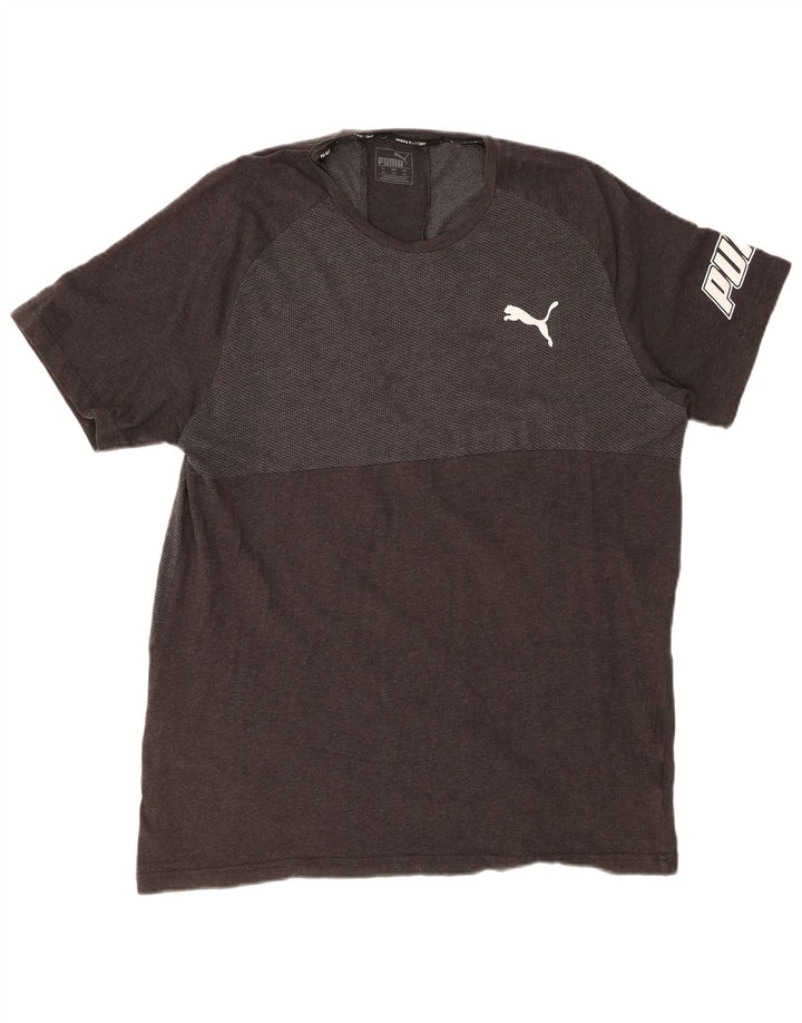 T-shirt grafica da uomo PUMA Top 2XL Colorblock grigio