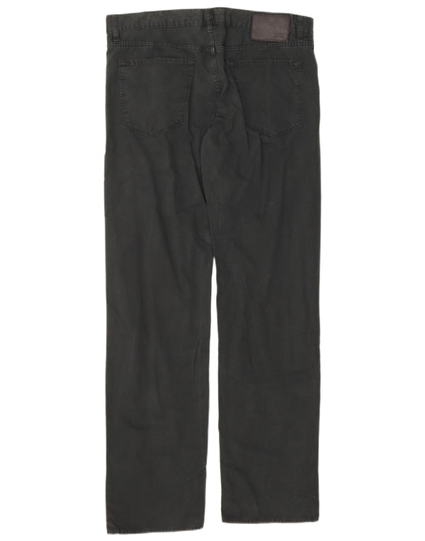 Pantaloni casual dritti da uomo Hugo Boss W36 L34 cotone nero
