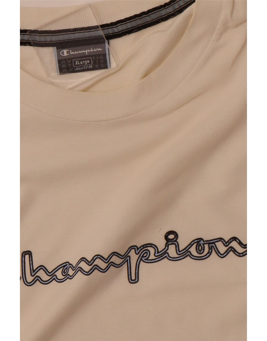 T-shirt grafica da uomo CHAMPION Top XL bianca