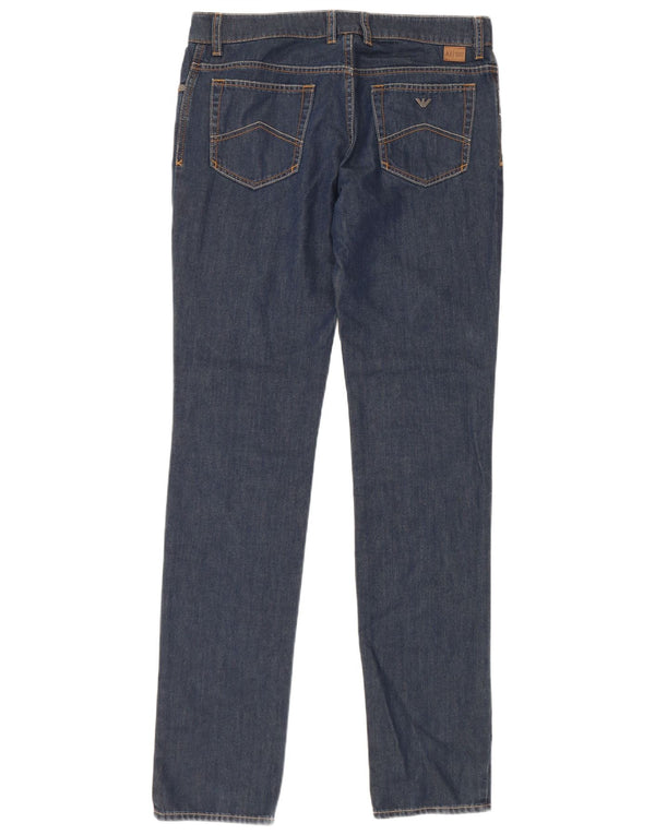 ARMANI JUNIOR Jeans Slim Bambino 15-16 Anni W32 L33 Blu Cotone