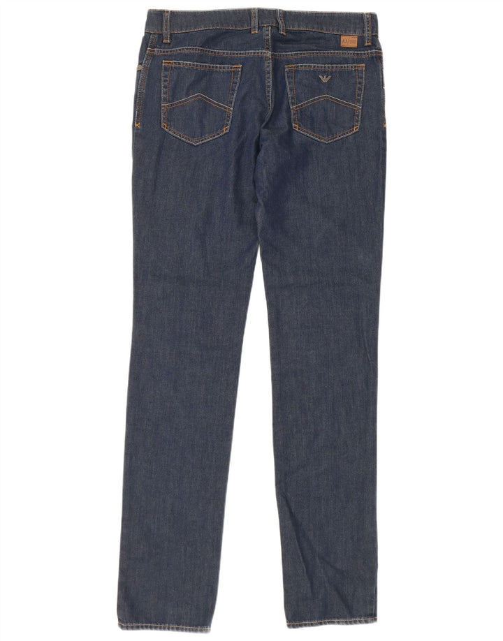 ARMANI JUNIOR Jeans Slim Bambino 15-16 Anni W32 L33 Blu Cotone