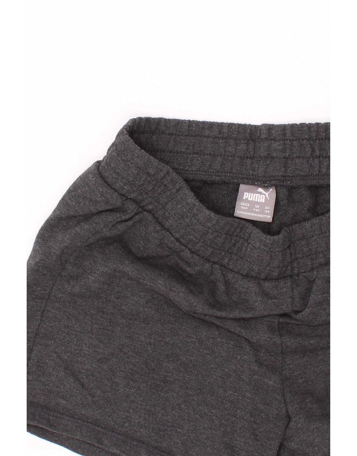 Pantaloncini sportivi grafici Puma da ragazzo 7-8 anni Grigi