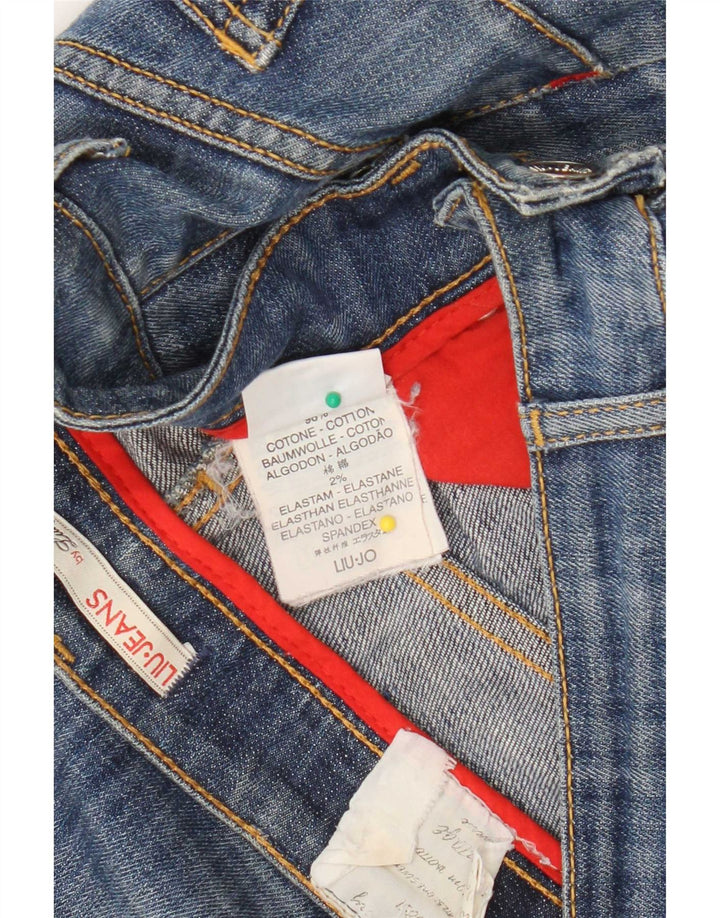 Jeans slim effetto consumato da donna Liu Jo W27 L29 cotone blu