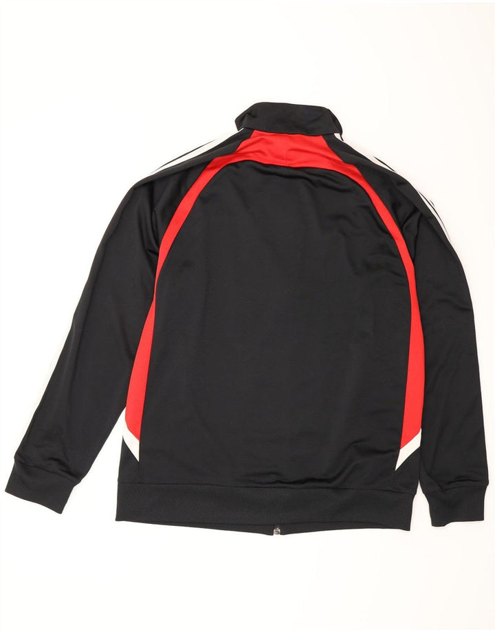 Giacca da tuta da uomo Adidas UK 44/46 Large Nero Colourblock Poliestere