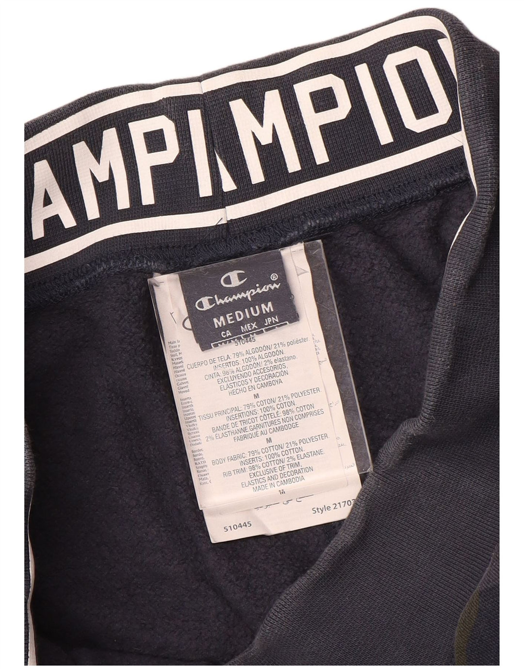 Pantaloni da tuta da uomo Champion Joggers medi blu navy mimetico