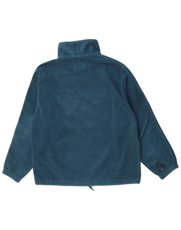 Maglione in pile oversize da donna con collo e zip Aesse UK 14 medio Turchese