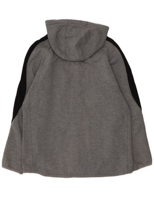 Felpa con cappuccio e zip da uomo Puma Large Grey Colourblock Sports