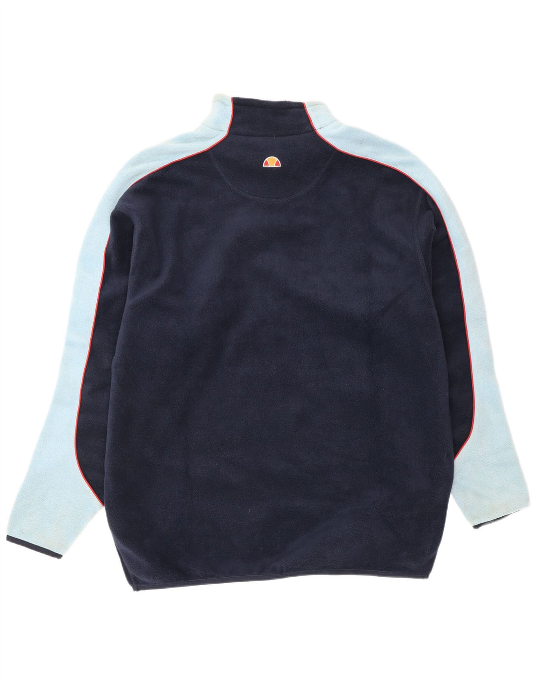Maglione in pile da uomo Ellesse, grande, in poliestere color block blu navy
