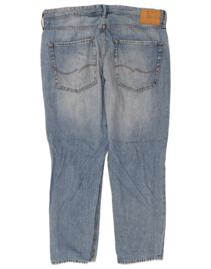 Jeans slim invecchiati da uomo Jack & Jones W36 L28 cotone blu