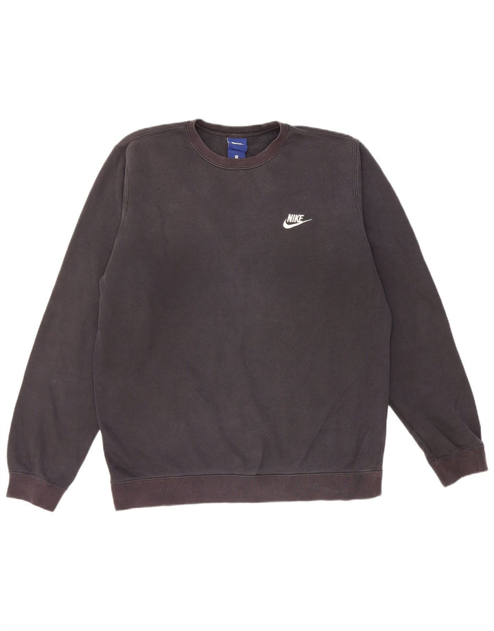 Felpa Nike Uomo Maglia Media Cotone Nero