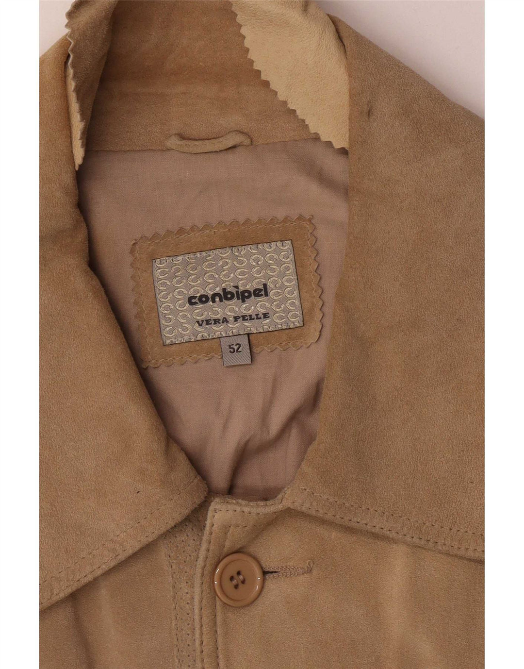 Giacca Utility Uomo Scamosciata Conbipel IT 52 XL Pelle Marrone