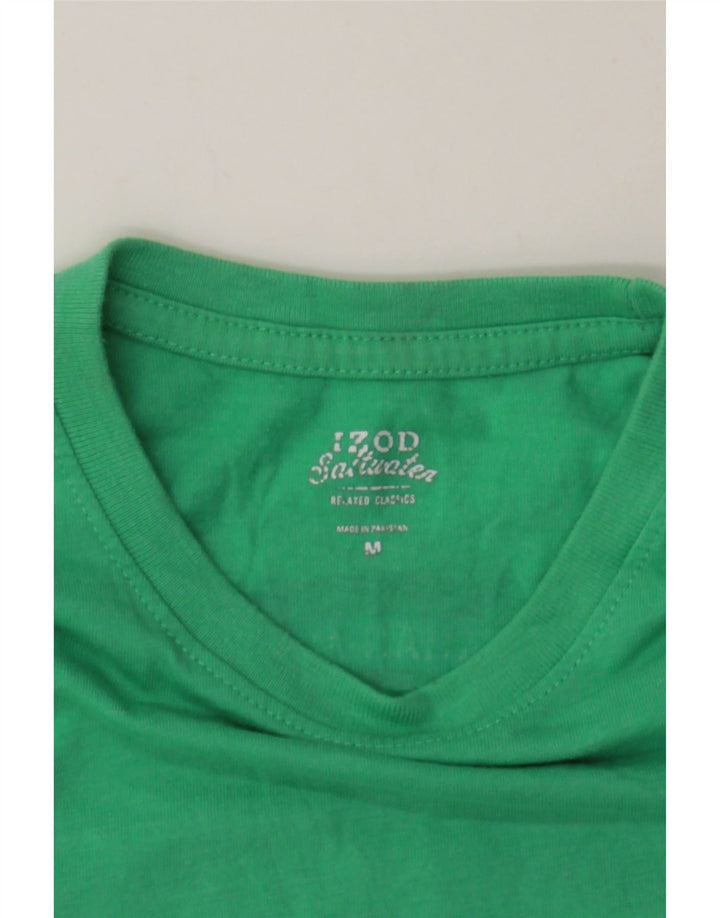 IZOD Mens Salt Water Graphic T-Shirt Top Medium Green Cotton Vintage Izod and Second-Hand Izod from Messina Hembry 