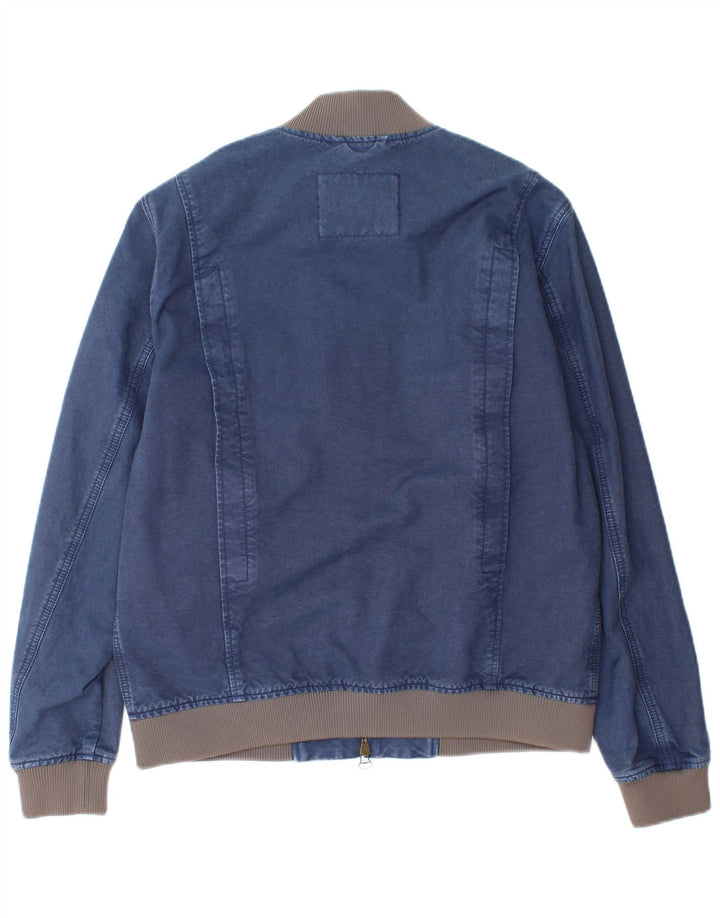 Giacca di jeans da uomo Jeckerson UK 40 grande cotone blu navy