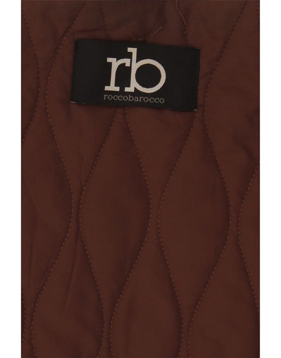 Giacca trapuntata corta da donna Roccobarocco UK 14 Marrone medio