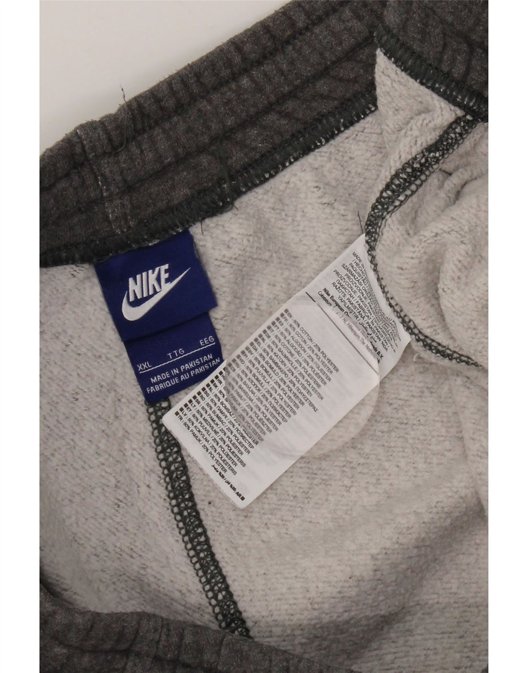 NIKE Pantaloni da tuta da uomo Joggers 2XL Cotone grigio