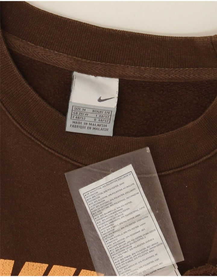 Felpa grafica da uomo Nike Felpa UK 39/41 Cotone marrone medio