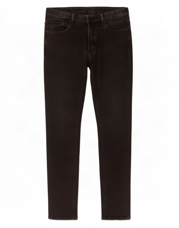 Emporio Armani Mens Slim Jeans W30 L32 Black Cotton