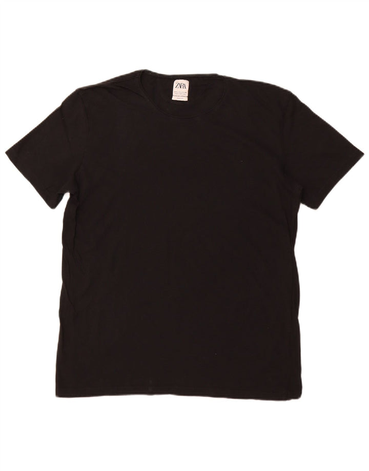 T-shirt Easy Fit da donna Zara UK 14 grande nera