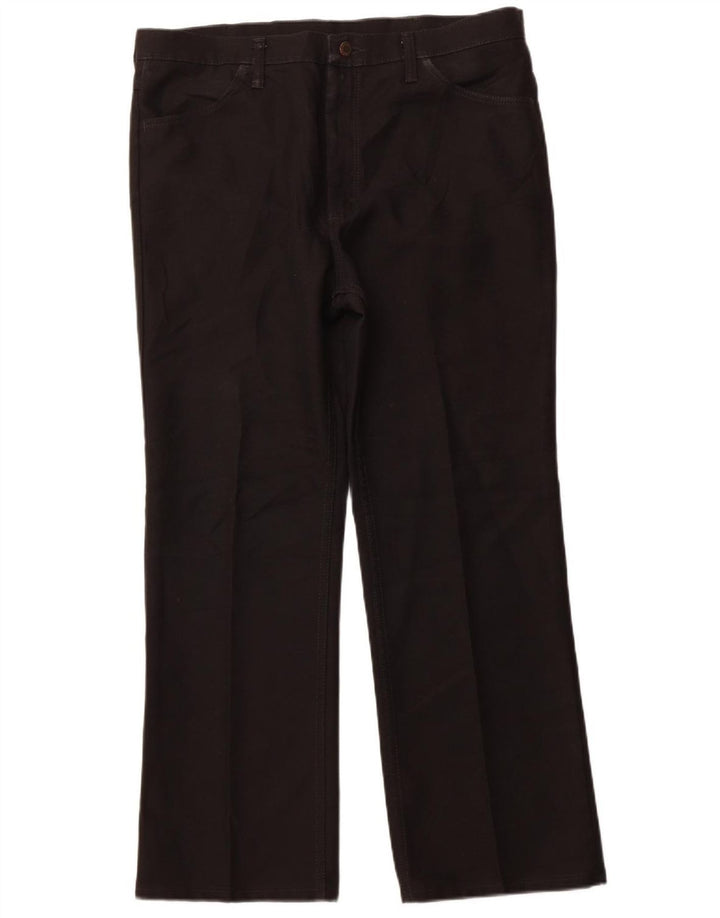 Pantaloni casual dritti da uomo Wrangler W38 L30 poliestere nero