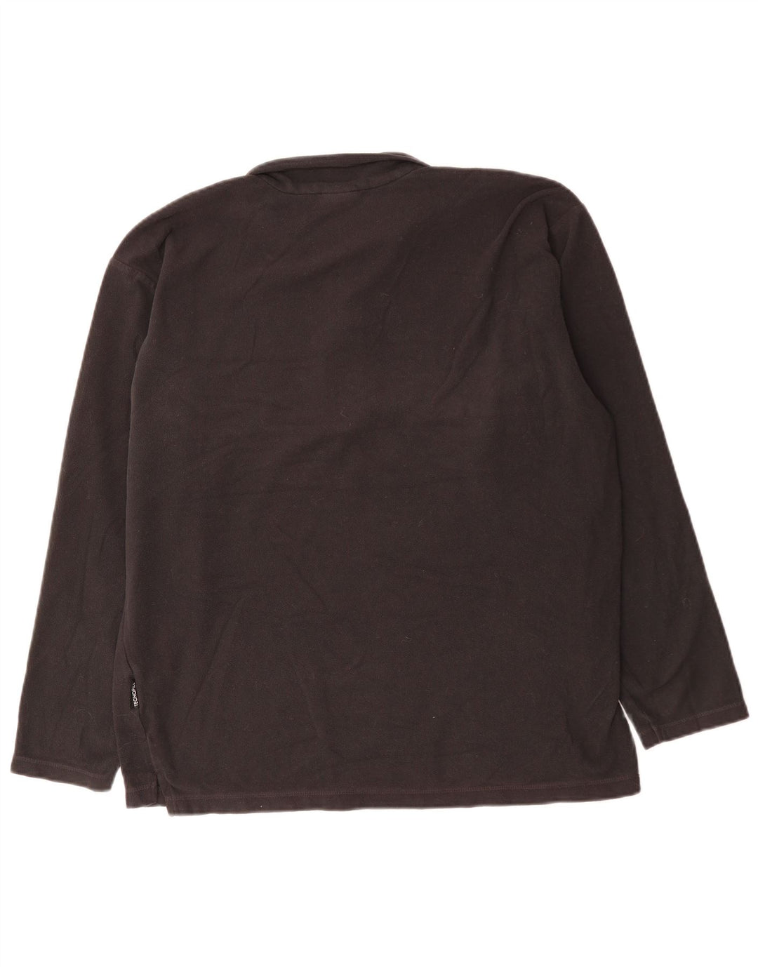 JACK WOLFSKIN Maglione in pile da uomo con collo e zip grande poliestere nero