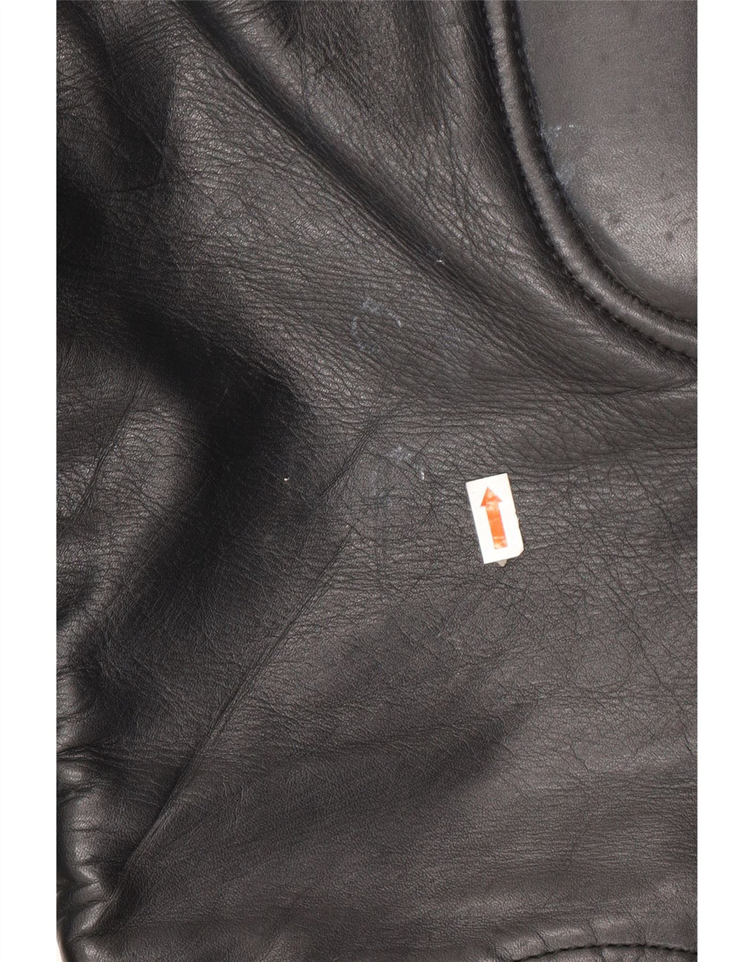 Pantaloni in pelle da motociclista da uomo VINTAGE W32 L23 neri