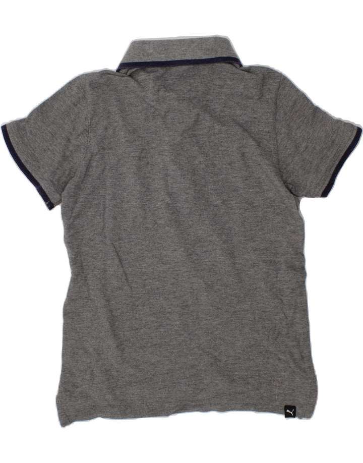 PUMA Boys Polo Shirt 5-6 Years Grey Cotton Vintage Puma and Second-Hand Puma from Messina Hembry 