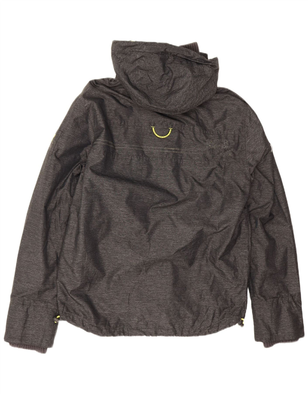 Giacca a vento con cappuccio da uomo Superdry Windattacker UK 40 Large in nylon grigio