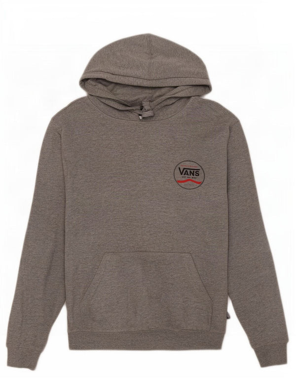 Felpa con cappuccio grafica da uomo Vans Small grigia chiazzata