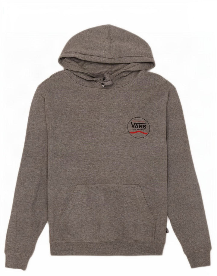 Felpa con cappuccio grafica da uomo Vans Small grigia chiazzata