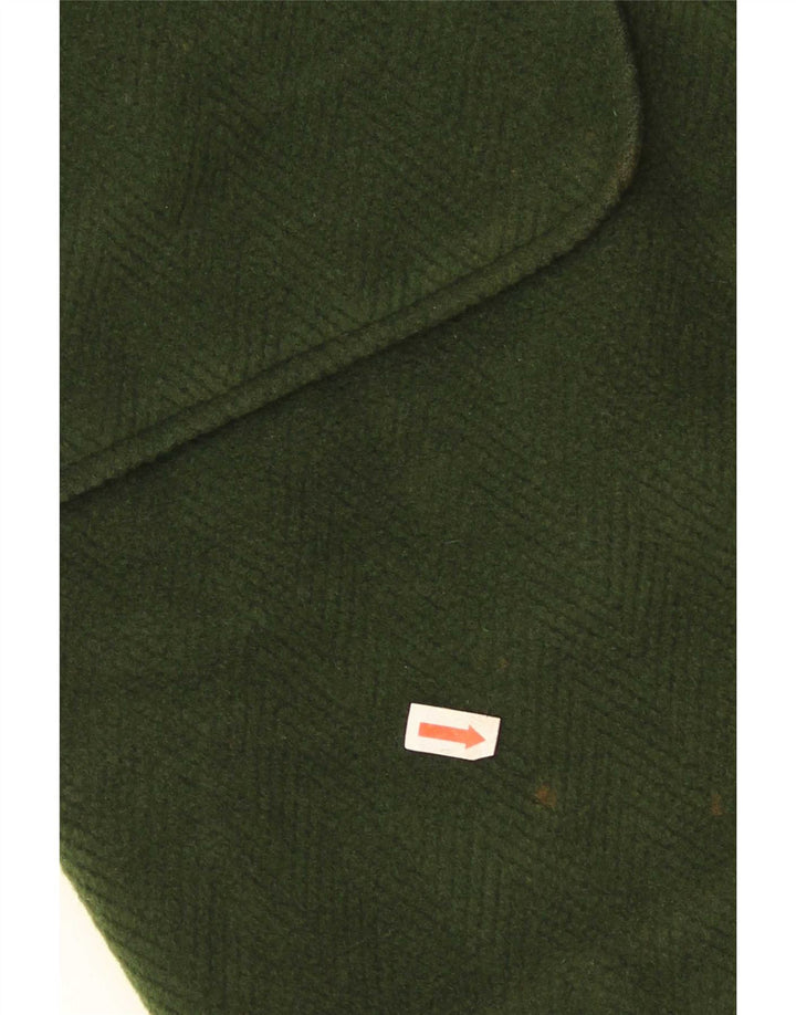 Montgomery con cappuccio da uomo vintage UK 38 Acetato verde medio
