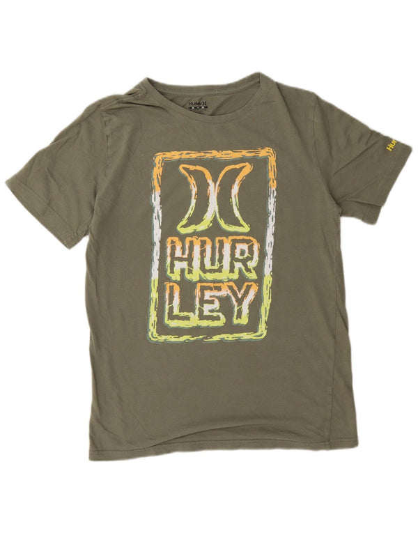 T-shirt grafica per ragazzi Hurley Top 13-14 anni XL Cachi
