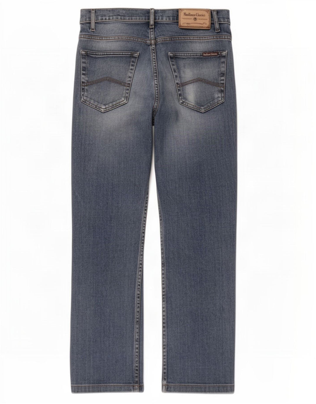 Jeans dritti da uomo Marlboro Classics W33 L30 cotone blu