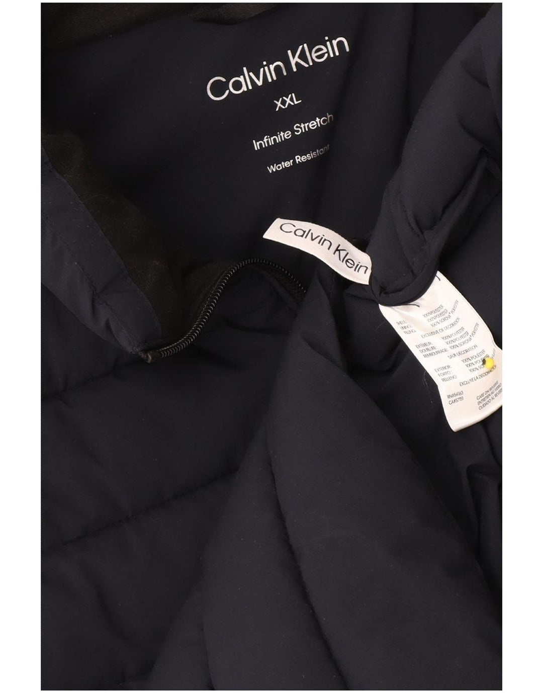 Gilet imbottito da uomo Calvin Klein UK 44 2XL poliestere blu navy