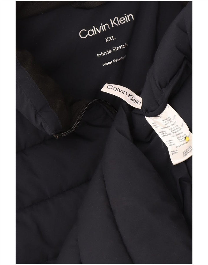 Gilet imbottito da uomo Calvin Klein UK 44 2XL poliestere blu navy
