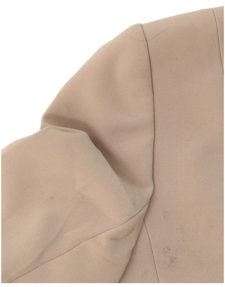 Giacca blazer da donna a 1 bottone Hobbs UK 16 grande poliestere beige
