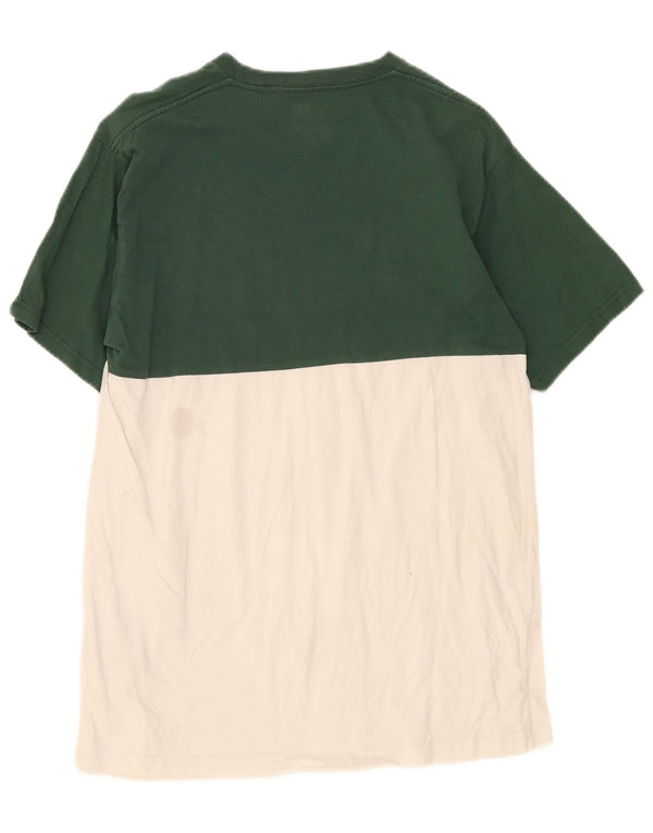 T-shirt da uomo Vans Classic Fit, top in cotone color block verde medio