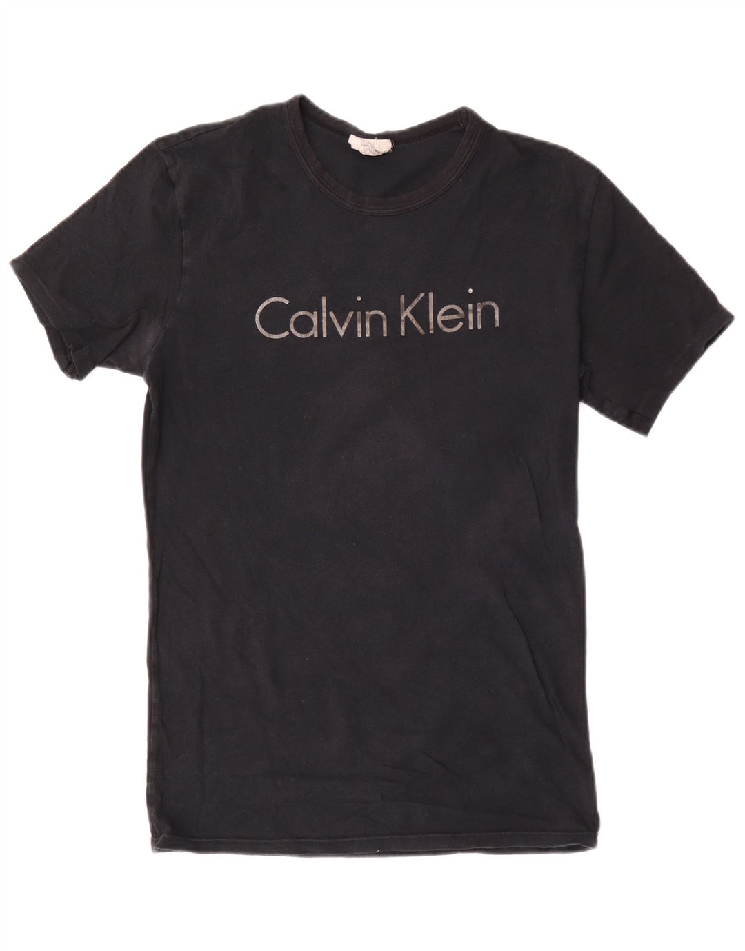 T-shirt grafica da uomo Calvin Klein Top piccola in cotone nero