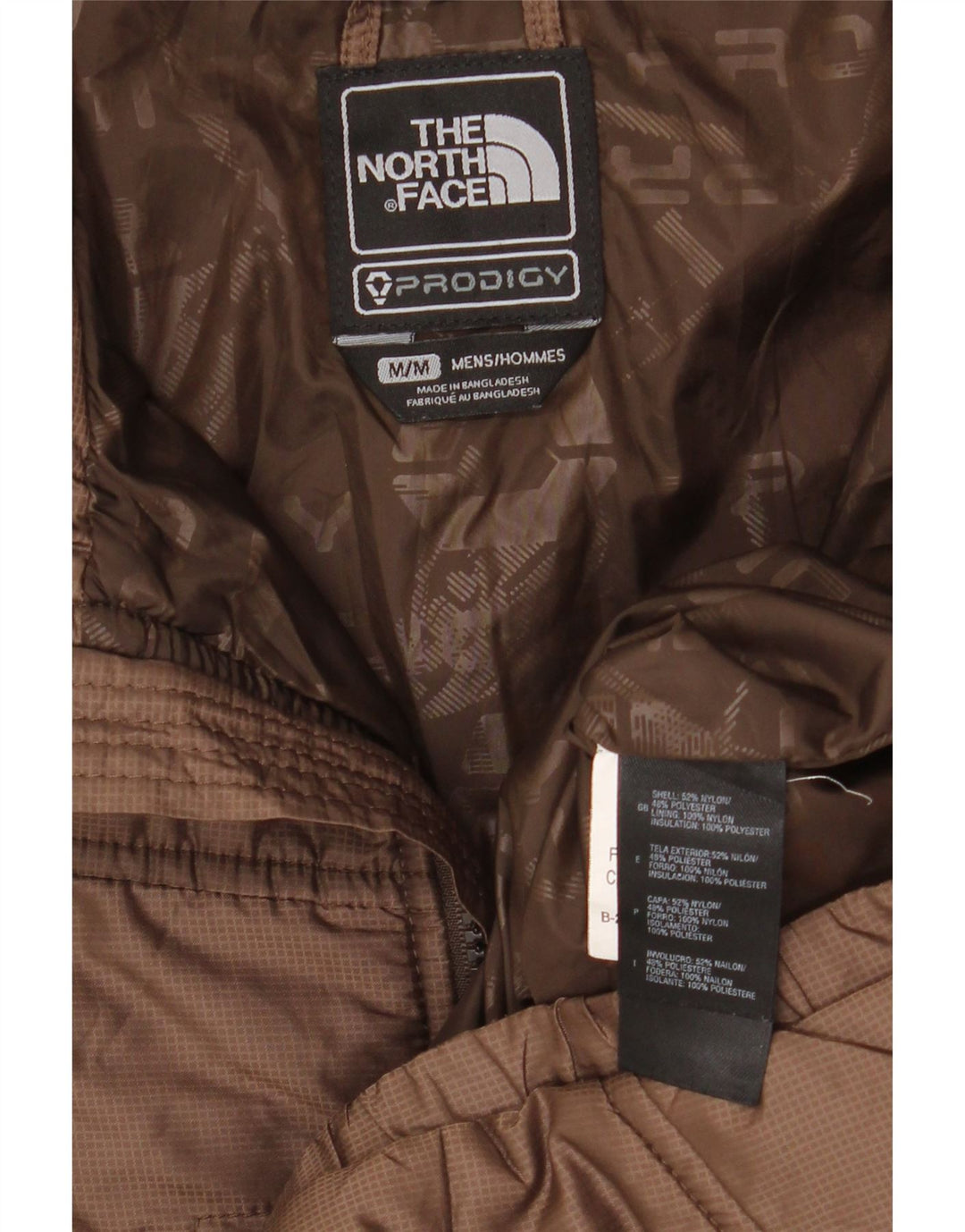 THE NORTH FACE Giacca a vento da uomo UK 38 Nylon marrone medio