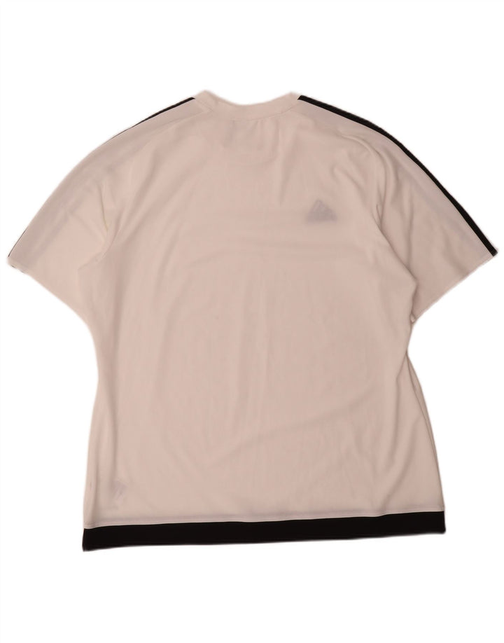T-shirt Adidas da uomo Climalite Top XL poliestere color block bianco