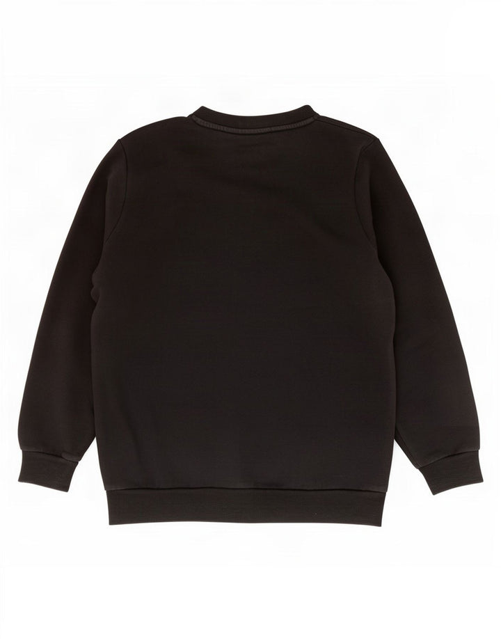 Felpa grafica da uomo Puma Maglione piccolo cotone nero