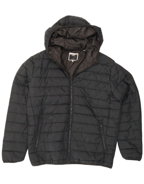 Giacca imbottita con cappuccio da uomo Jack & Jones UK 44 2XL Nera